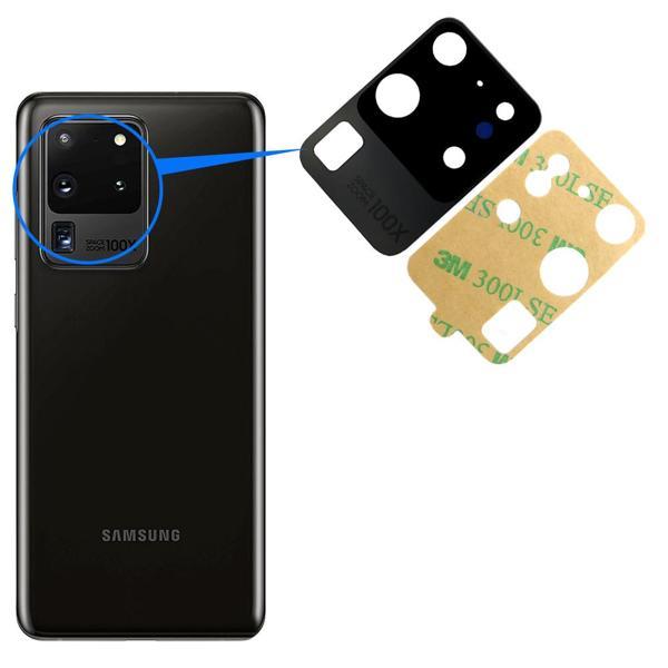 Samsung G988 S20 Ultra Arka Kamera Camı ( Çıtasız Sadece Cam) - Image 1