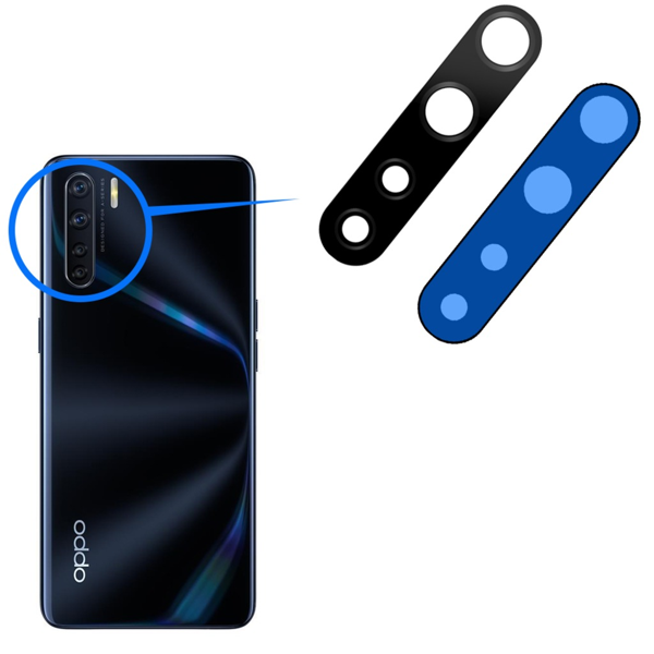 Oppo A51 Arka Kamera Camı Lensi (Çıtasız Sadece Cam) - Image 1
