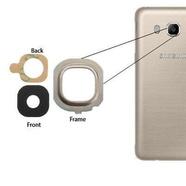 Samsung J500 J5 2015 Arka Kamera Camı ( Çıtasız Sadece Cam) - Image 1