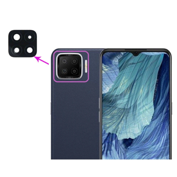 Oppo F17 Arka Kamera Camı Lensi (Çıtasız Sadece Cam) - Image 1