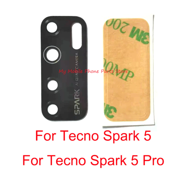 Tecno Spark 5 Arka Kamera Camı Lensi (Çıtasız Sadece Cam) - Image 1