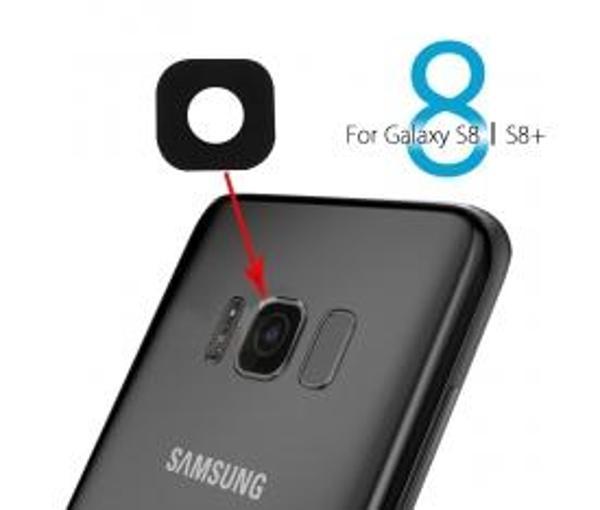 Samsung G950 S8 Arka Kamera Camı ( Çıtasız Sadece Cam) - Image 1