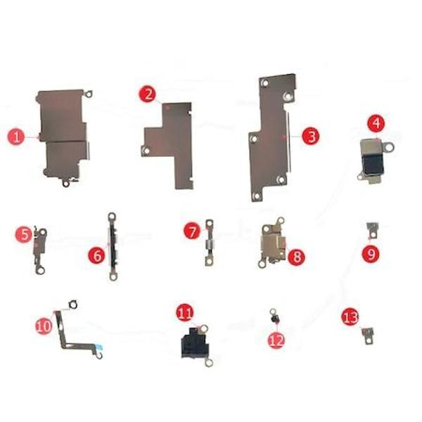 iPhone 12 Mini Anakart İç Metal Braket Demir Seti - Image 1