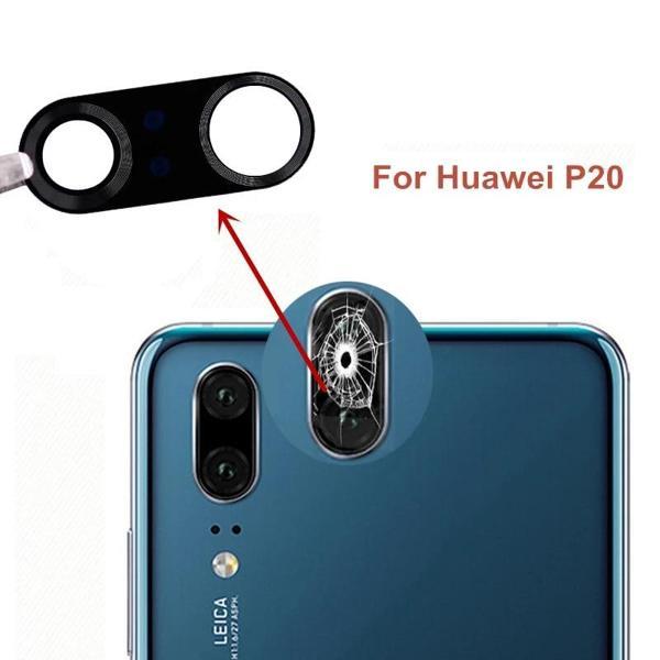 Huawei P20 Arka Kamera Camı (Çıtasız Sadece Cam) - Image 1