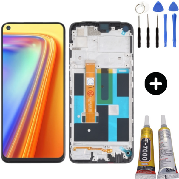 Realme 7 Uyumlu  OLED Lcd Ekran Dokunmatik + Montaj Seti - Image 1