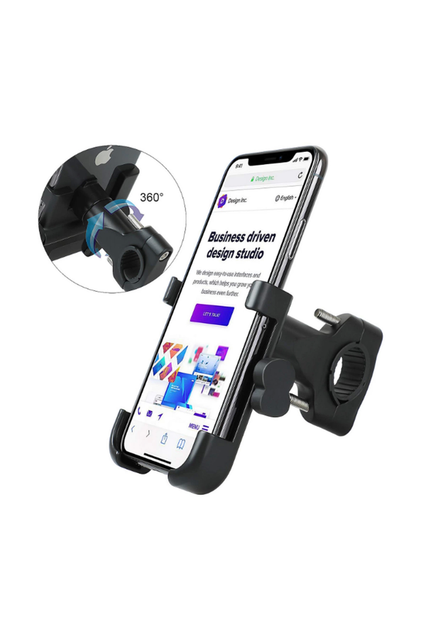 Alüminyum Gövdeli Metal Gidon Bağlantılı Motosiklet Telefon Tutucu 7 İnç Xl - Image 1