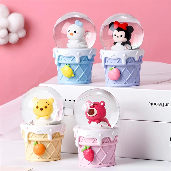 Mickey Mouse Işıklı Kar Küresi 7 Cm Alk3104 - Image 1