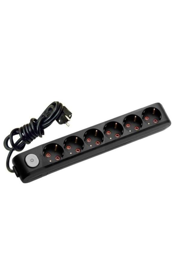 Viko 6 Lı Priz 3X1,5 Mm Uzatma Siyah 9 Metre - Image 1
