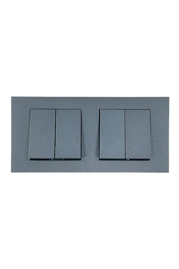 Ovivo Grano Füme İkili Set Komütatör + Komütatör - Image 1