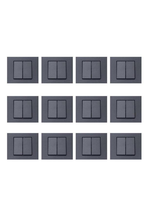 Ovivo Grano Füme Komütatör 12'Li Paket (Çerçeve Dahil) - Image 1