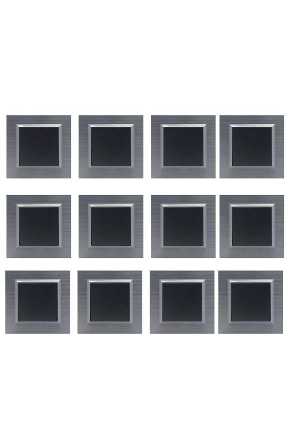 Ovivo Quantum Gümüş Anahtar 12'Li Paket (Çerçeve Dahil) - Image 1