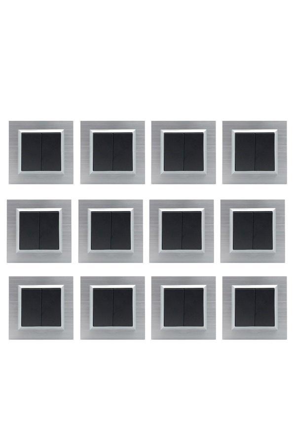 Ovivo Quantum Gümüş Komütatör 12'Li Paket (Çerçeve Dahil) - Image 1