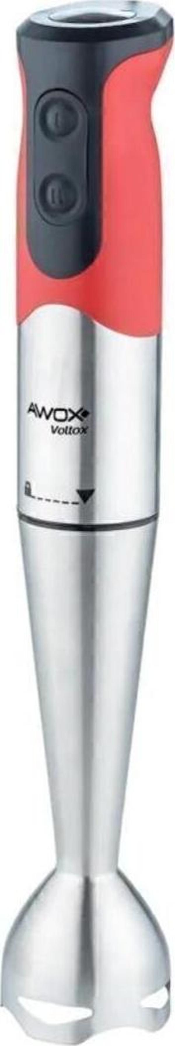 Awox Voltox Çelik Uçlu Çubuk Blender Kalın Bıçaklı Kırmızı - Image 1