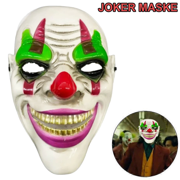 Delirten Gülüş Psikopat Palyaço Temalı Joker Maskesi - Image 1
