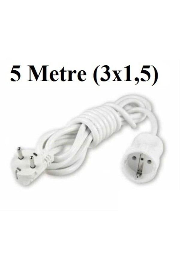 Viko Topraklı Uzatma Seyyar Kablosu 5 Metre Tekli Priz 3X1,5 Mm Seyyar Uzatma Kablosu - Image 1