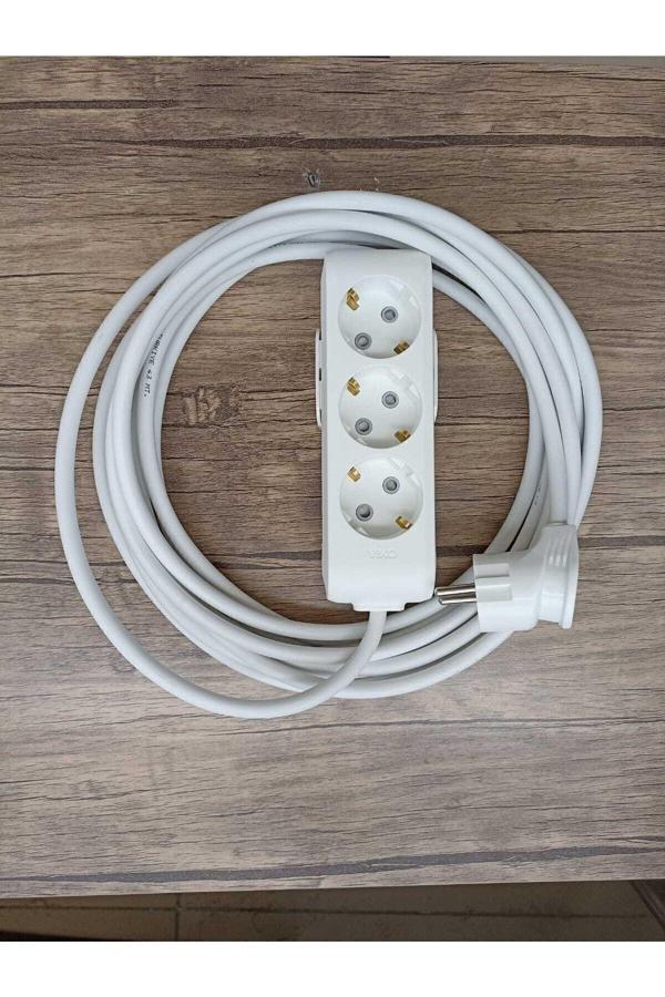 Viko 7 Metre Ekonomik 3'Lü Grup Priz Topraklı CCA KABLO  - Image 1