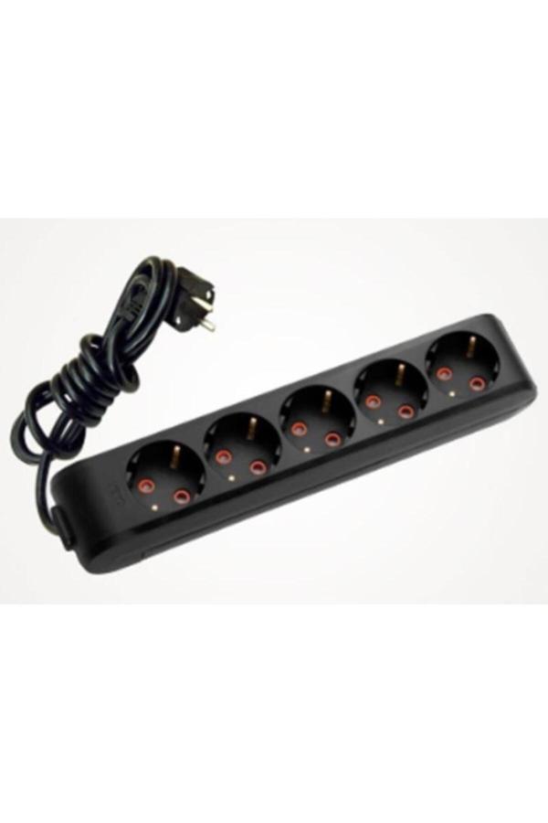 Viko Multi-Let 5 Li Priz'Li - 3 X 1,5 Ttr Kablolu - Uzatma 20 Metre Siyah - Image 1