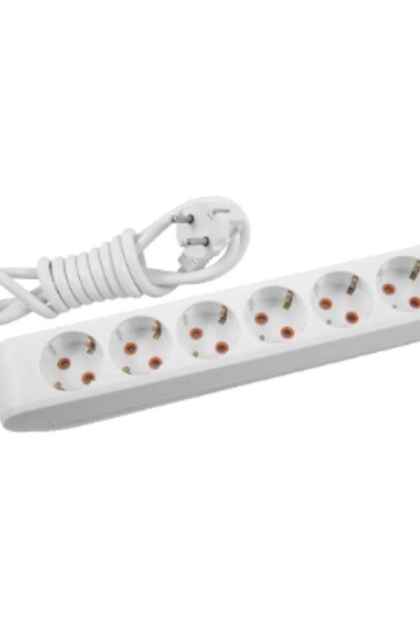 Viko Multi-Let Kablolu Grup Priz 6 Lı 5 Metre Kablolu - Image 1