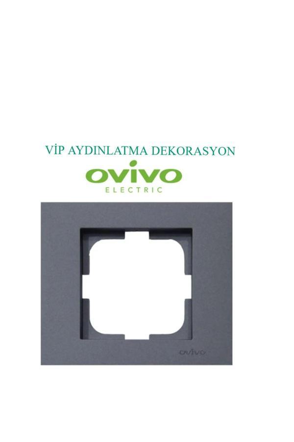Vip Aydınlatma Ovivo Füme Tekli Çerçeve 240 Adet (Koli Bazında) - Image 1