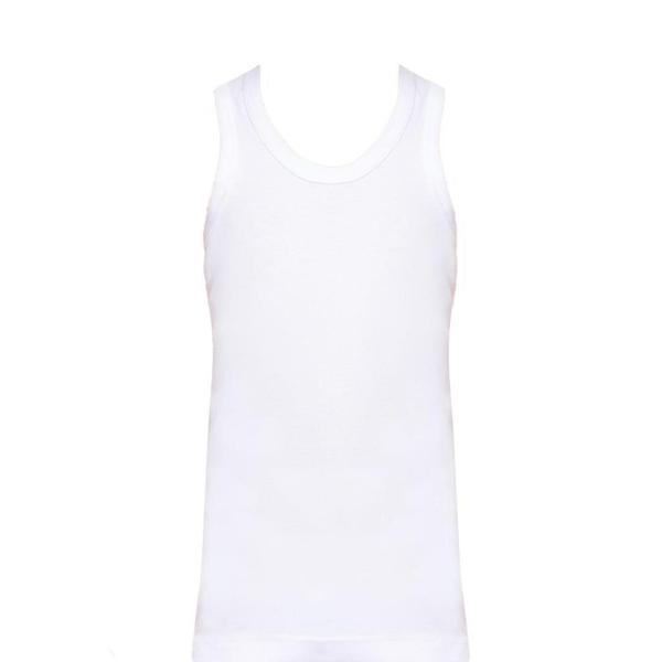 6 lı Paket Tutku Erkek Çocuk Atlet Beyaz % 100 Pamuk - Image 1