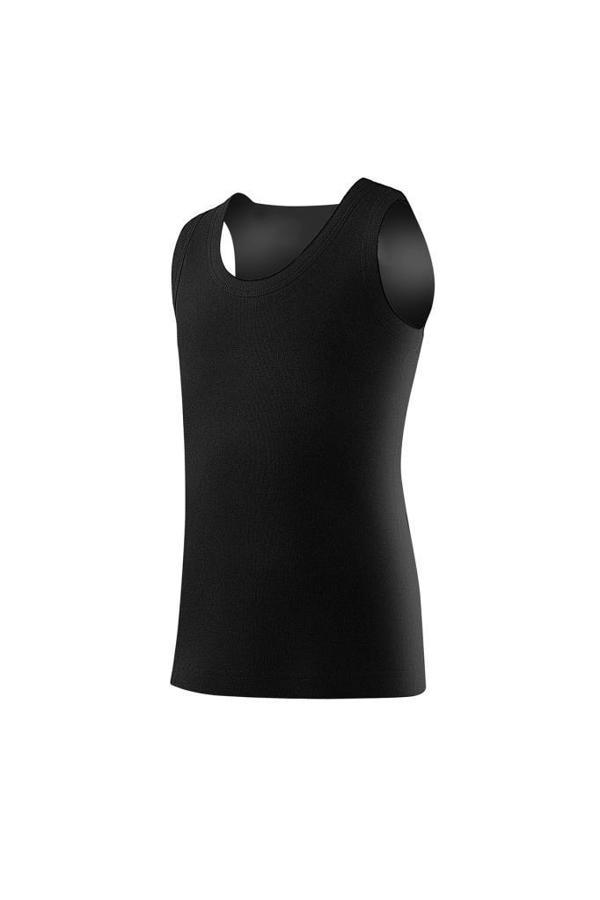 3 Adet Yıldız Erkek Çocuk Ribana Atlet Siyah 18Ç - Image 1