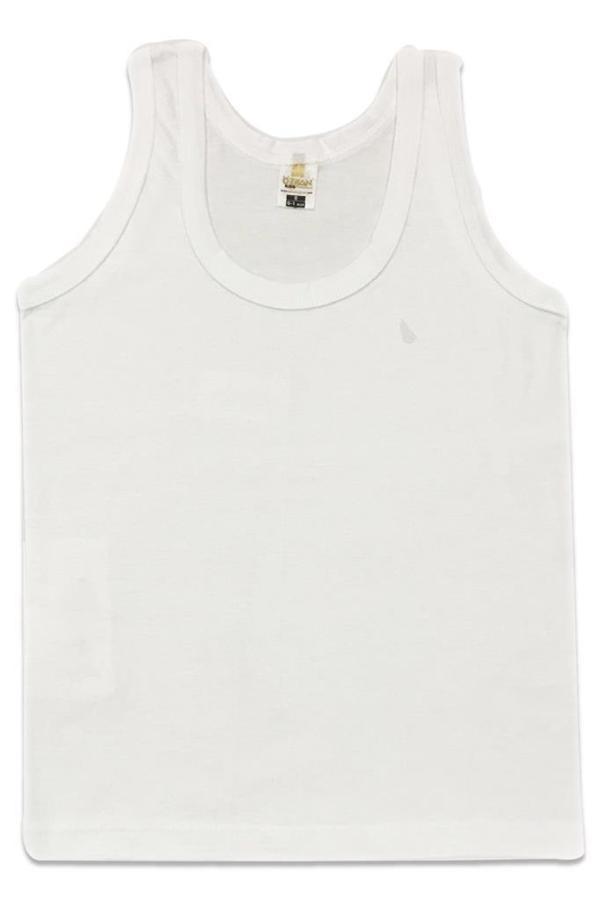 5 li Paket Özkan Erkek Çocuk Penye Atlet Beyaz 0702 - Image 1