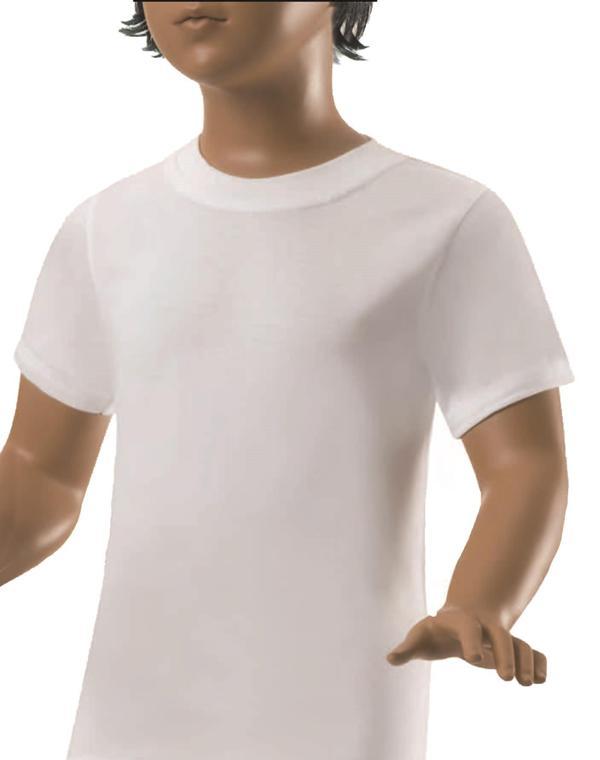 6 lı Paket Şahin Erkek Çocuk Süprem Sıfır Yaka Atlet Fanila 10050 - Image 1