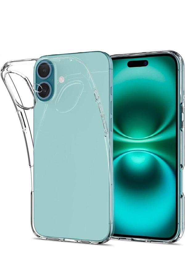 Evax (2Mm Şeffaf) Iphone 16 Uyumlu Şeffaf Yumuşak Esnek Silikon Kılıf - Image 1