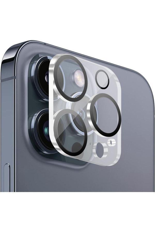 Evax (Tam Lens) İphone 13 Pro Max / 13 Pro Uyumlu Tek Parça Tam Kapatan Kamera Lens Ve Yüzey Koruyucu - Image 1