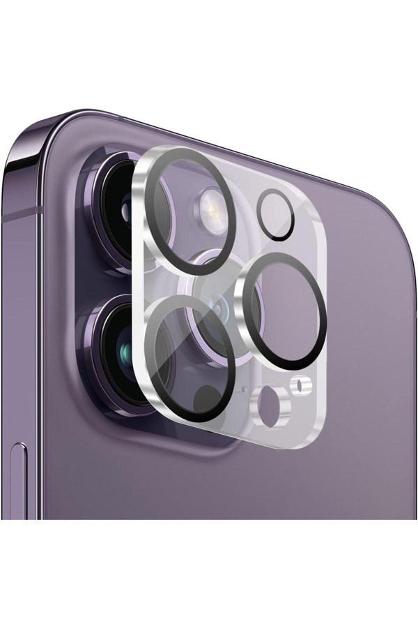 Evax (Tam Lens) İphone 14 Pro Max / 14 Pro Uyumlu Tek Parça Tam Kapatan Kamera Lens Ve Yüzey Koruyucu - Image 1