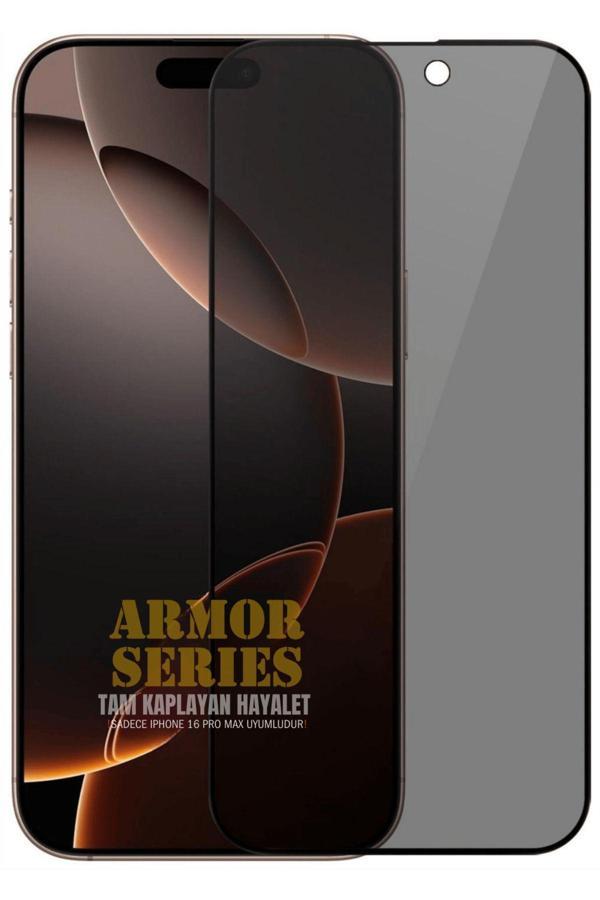 Evax (Armor Hayalet) Iphone 16 Pro Max Uyumlu Hizalama Aparatlı Hayalet Özellikli Cam Ekran Koruyucu - Image 1