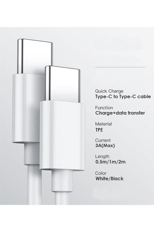 Evax Samsung/Apple/Xiaomi/Huawei Uyumlu Pd Usb-C To Usb-C Kablo - Image 1
