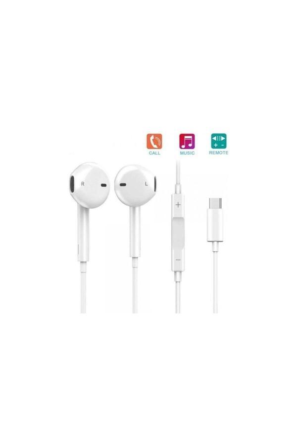 Evax Type-C Girişli Mikrofonlu Kablolu Kulaklık Studıo Stereo Ses Kalitesi 120Cm - Image 1
