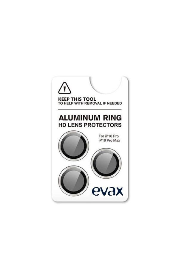 Evax (Armor Lens) Iphone 16 Pro Max / 16 Pro Uyumlu Armor Safir Beyaz Titanyum Kamera Lens Koruyucu - Image 1