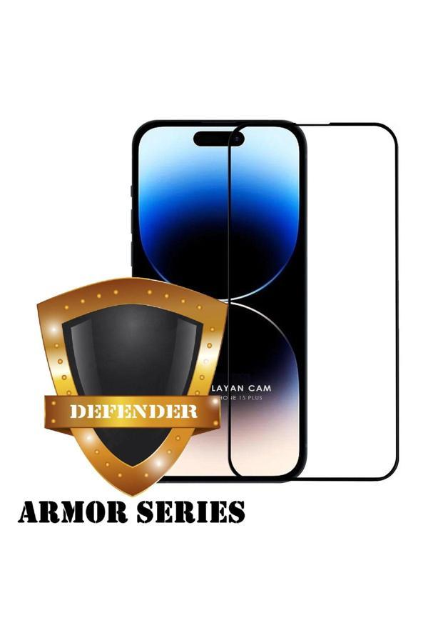 Evax (Armor Tam) Iphone 15 Uyumlu Hizalama Aparatlı Armor Tam Kaplayan Cam Ekran Koruyucu - Image 1