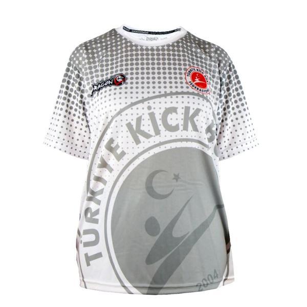 DragonDo KF2024 Kick Boks Tişörtü Beyaz Kick Boxing Tshirt - Image 1