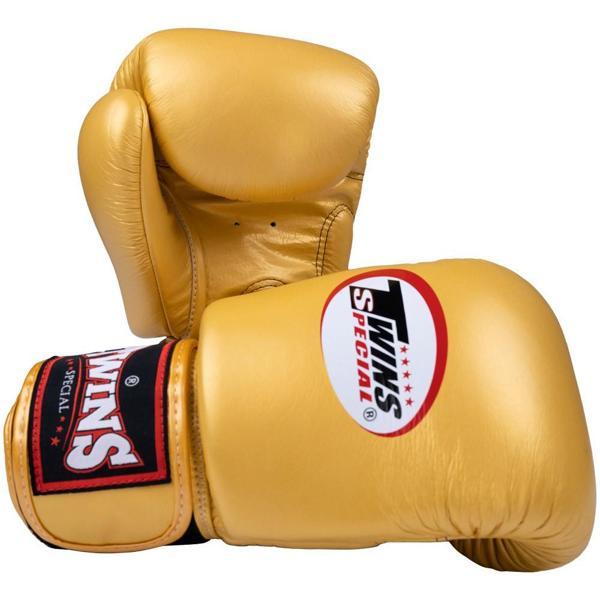 Twins BGVL3-GD Boks Eldiveni Gold Deri Muay Thai Eldiveni - Image 1