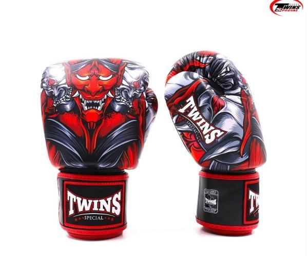 Twins FBGVL3-58RD Kabuki Boks Eldiveni Deri Muay Thai Eldiveni - Image 1