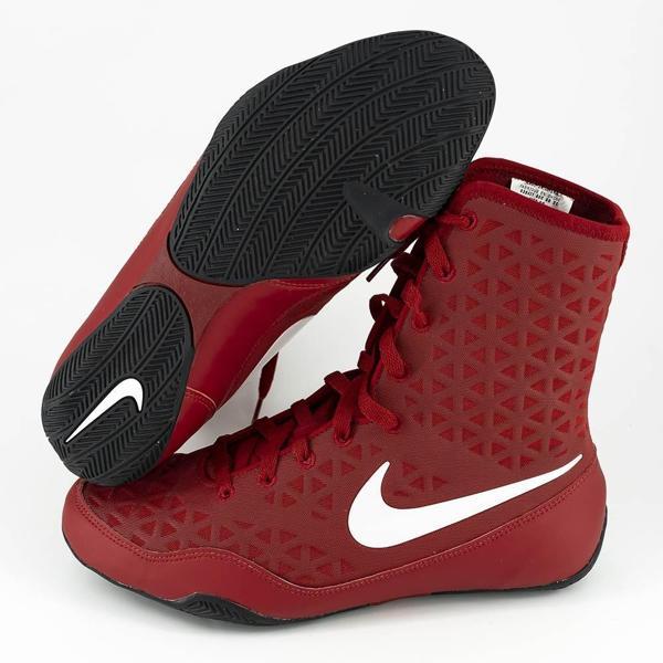 Nike KO Boks Ayakkabısı Kırmızı Boxing Shoes - Image 1