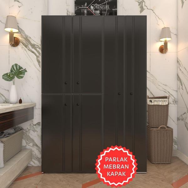 Kenzlife membran çamaşır kurutma makinesi dolabı yaromira syhbyz sadelim 180*120*64 mebran kapak suntalam gövde - Image 1