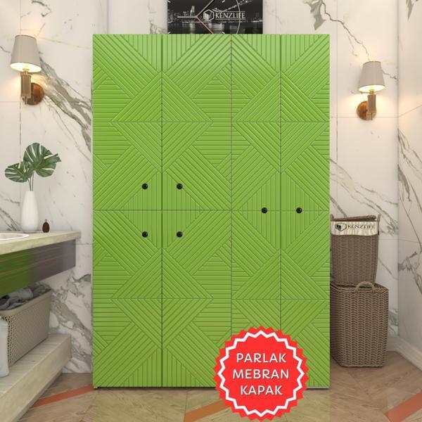 Kenzlife membran çamaşır kurutma makinesi dolabı yaromira yşlbyz üçgen 180*120*64 mebran kapak suntalam gövde - Image 1