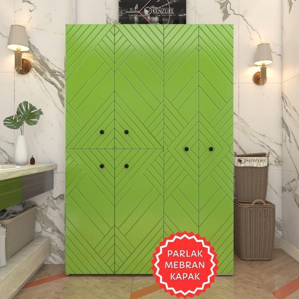 Kenzlife membran çamaşır kurutma makinesi dolabı yaromira yşlbyz köşeli 180*120*64 mebran kapak suntalam gövde - Image 1