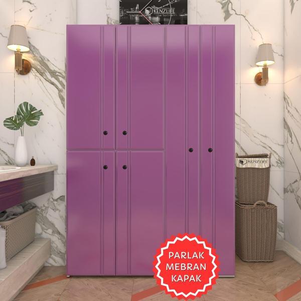 Kenzlife membran çamaşır kurutma makinesi dolabı yaromira llabyz sadelim 180*120*64 mebran kapak suntalam gövde - Image 1