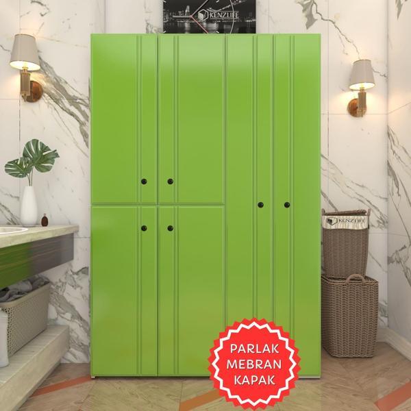 Kenzlife membran çamaşır kurutma makinesi dolabı yaromira yşlbyz sadelim 180*120*64 mebran kapak suntalam gövde - Image 1