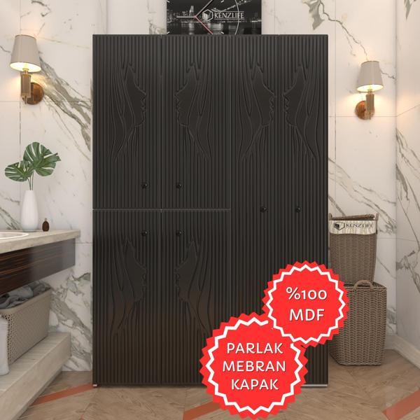 Kenzlife membran çamaşır kurutma makinesi dolabı yaromira syhbyz yüzyüze 180*120*64 mebran kapak MDF gövde - Image 1