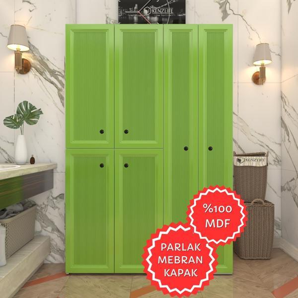 Kenzlife membran çamaşır kurutma makinesi dolabı yaromira yşlbyz tiril 180*120*64 mebran kapak MDF gövde - Image 1