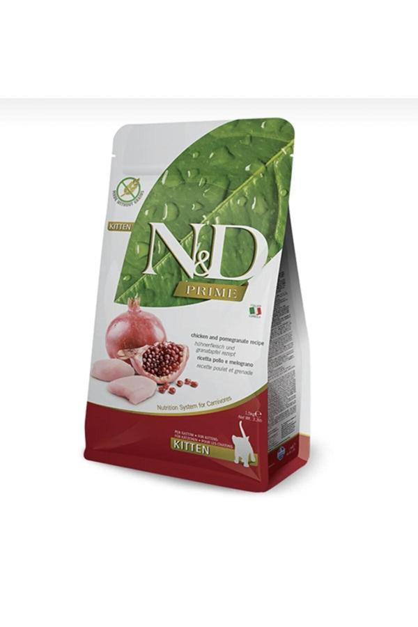Nd Prime Tahılsız Tavuklu Ve Narlı Yavru Kedi Maması 1,5 Kg - Image 1