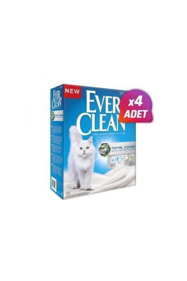 4 Adet - Total Cover Kokusuz Kedi Kumu 10 Lt - Image 1