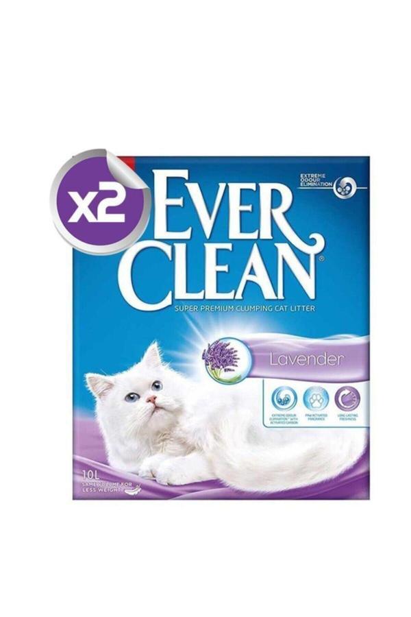 Lavender / Lavanta Kokulu Topaklaşan Kedi Kumu 10 Lt X2 Adet - Image 1