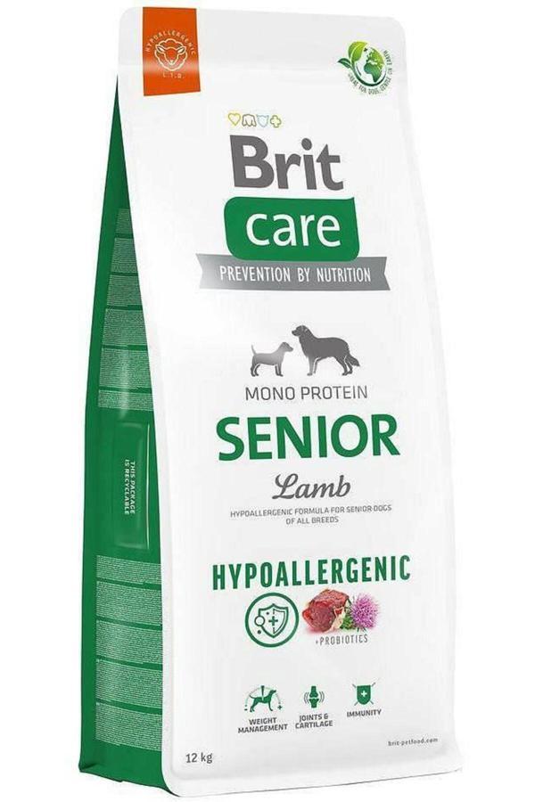 Hypo-Allergenic Tüm Irklar için Kuzulu ve Pirinçli Yaşlı Köpek Maması 12kg - Image 1